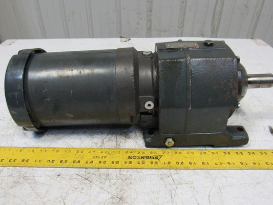US Motors E190A 22.4:1 Ratio 78RPM 208-230/460V 3Ph Inline Helical Gear Motor