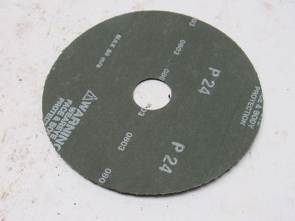 Random Products 5"x7/8" Aluminum Oxide Resin Fibre Disc 24 Grit Lot of 16