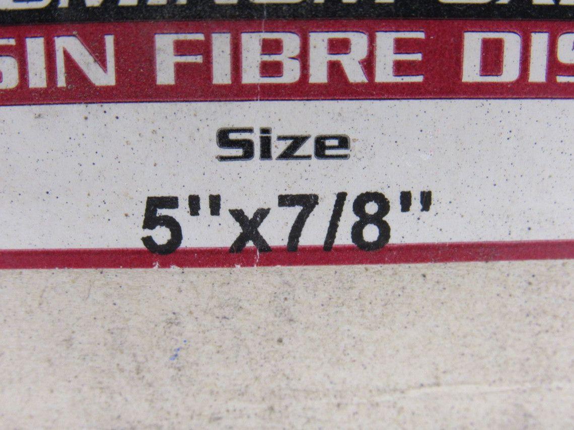 Random Products 5"x7/8" Aluminum Oxide Resin Fibre Disc 24 Grit Lot of 16