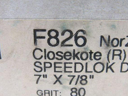 Norton F826 7" x 7/8" 80 Grit Quick Lock Fibre Disc Lot of 25
