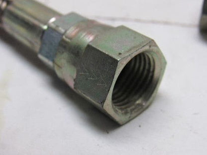60" OAL 1/4" ID Stainless Steel Braided Hydraulic Line -6 9/16" Flare JIC Female
