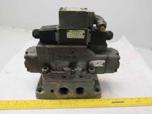 Racine Bosch FD4BSHSW06 Solenoid Pilot Operated 3 Position Spool Valve Unit 115V