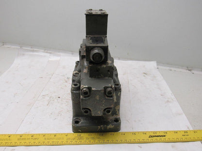 Racine FD4 BSHS 701SE Solenoid Pilot Operated 3 Position Spool Valve Unit 115V