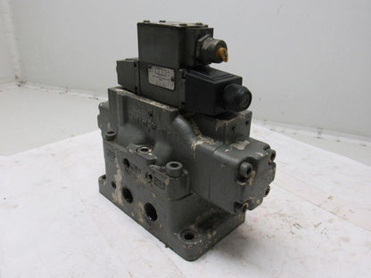 Racine FD4 BSHS 701SE Solenoid Pilot Operated 3 Position Spool Valve Unit 115V