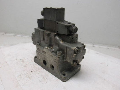 Racine FD4 BSHS 701SE Solenoid Pilot Operated 3 Position Spool Valve Unit 115V