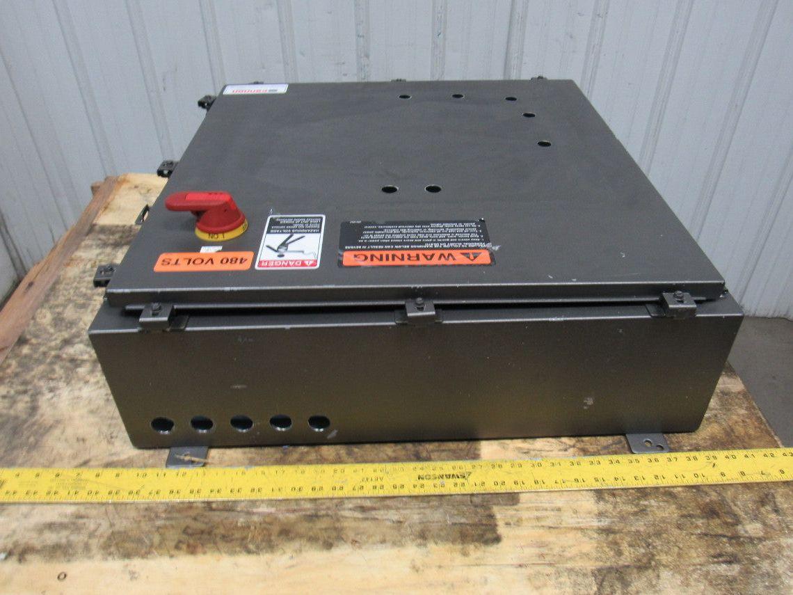 Delta Fabricating 30"x30"x8" Electrical Enclosure W/30A Disconnect Wall Mount