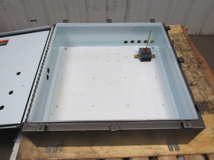 Delta Fabricating 30"x30"x8" Electrical Enclosure W/30A Disconnect Wall Mount