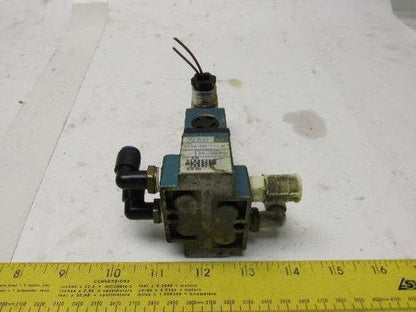 MAC 912A-PM-111JB 4 Way Single Solenoid Operated Pneumatic Valve 24V Coil