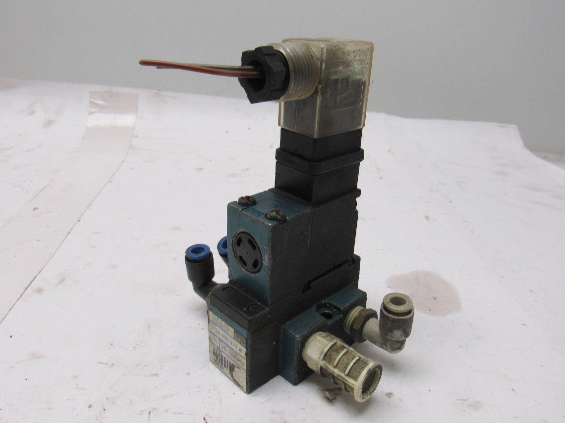 MAC 912A-PM-111JB 4 Way Single Solenoid Operated Pneumatic Valve 24V Coil