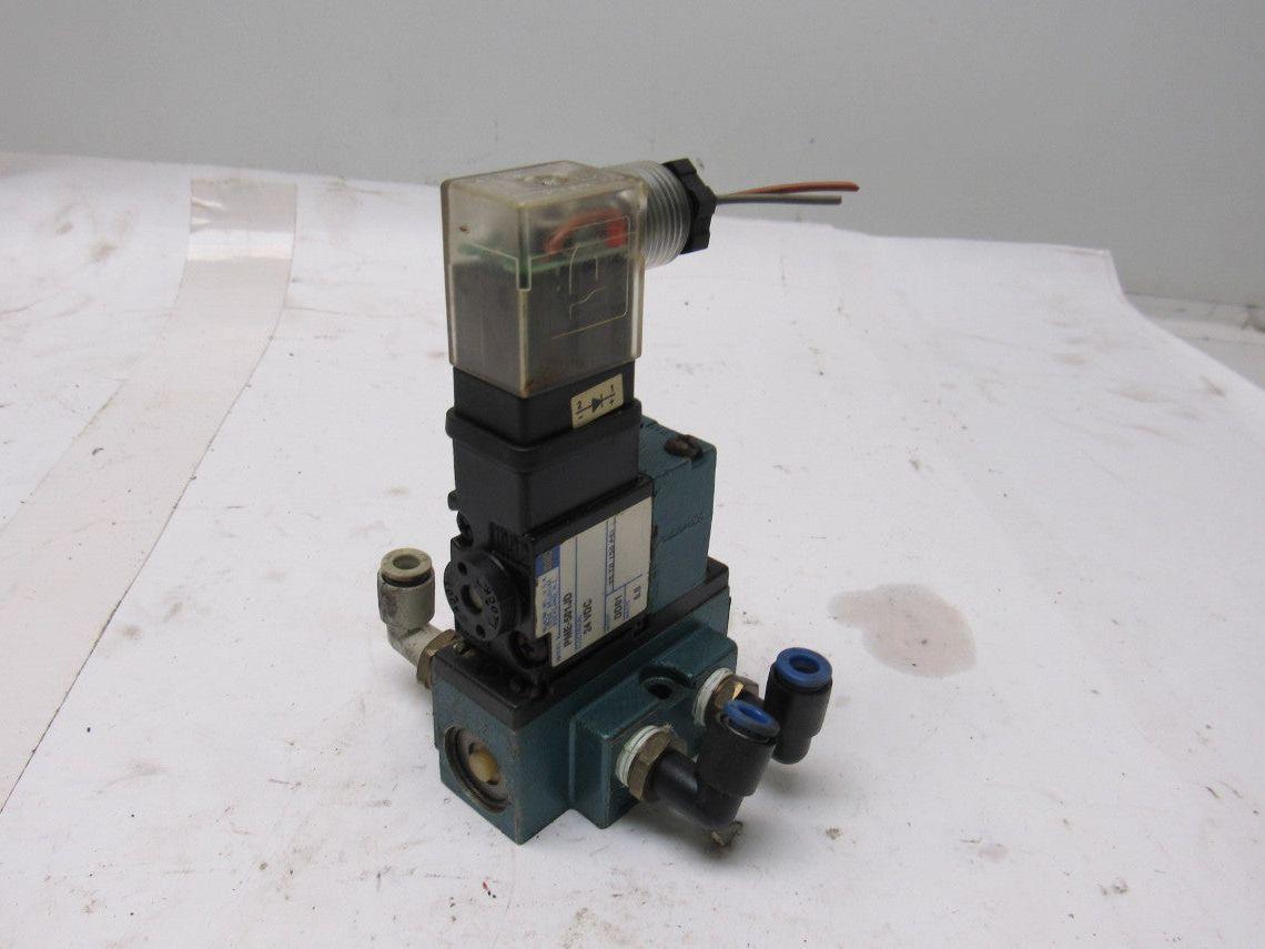 MAC 912A-PM-111JB 4 Way Single Solenoid Operated Pneumatic Valve 24V Coil