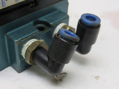 MAC 912A-PM-111JB 4 Way Single Solenoid Operated Pneumatic Valve 24V Coil