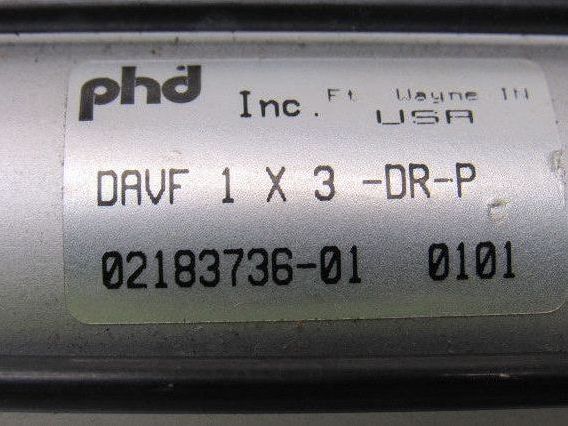 Phd DAVF 1x3-DR-P 1" Bore 3" Stroke Double Ended Rod Cylinder Push Pull