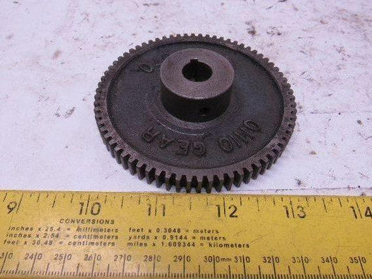 Ohio Gear IS2070 3-9/16" OD 70T 1/2" Bore 3/8" Thick Spur Gear
