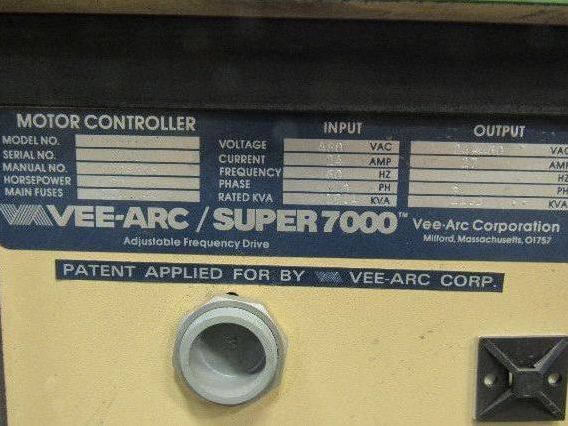 Vee-Arc/Super 7000 922-334 Adjustable Frequency Drive 20Hp 460V In  24-460V Out