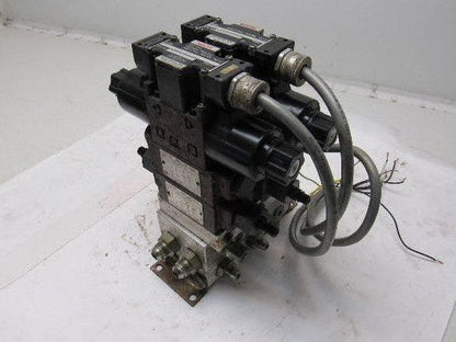 Nachi Pneumatic Directional Control Regulated Modular Valve Bank Manifold 110V