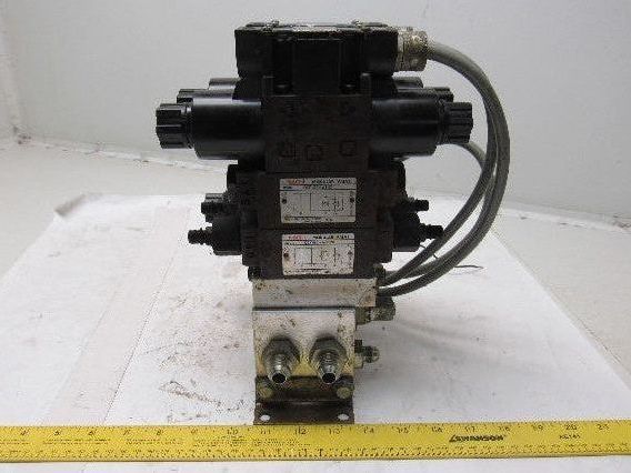 Nachi Pneumatic Directional Control Regulated Modular Valve Bank Manifold 110V