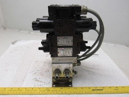 Nachi Pneumatic Directional Control Regulated Modular Valve Bank Manifold 110V