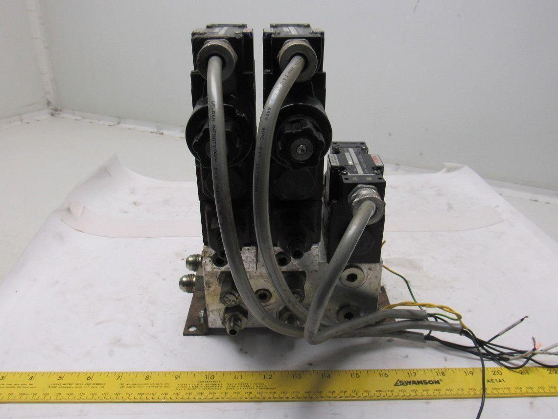 Nachi Pneumatic Directional Control Regulated Modular Valve Bank Manifold 110V