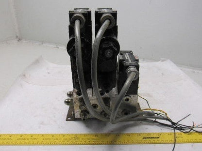 Nachi Pneumatic Directional Control Regulated Modular Valve Bank Manifold 110V
