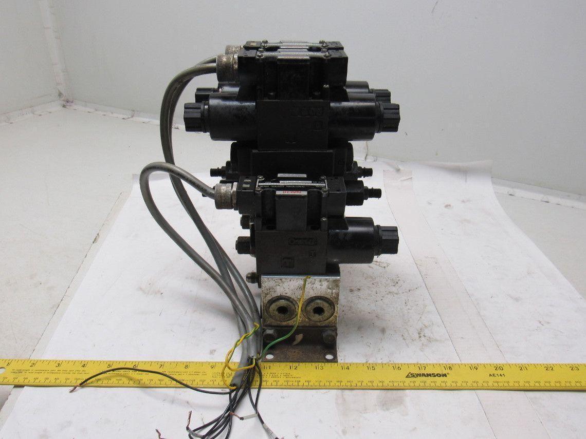 Nachi Pneumatic Directional Control Regulated Modular Valve Bank Manifold 110V