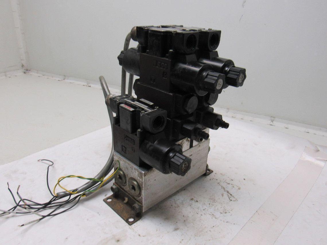 Nachi Pneumatic Directional Control Regulated Modular Valve Bank Manifold 110V