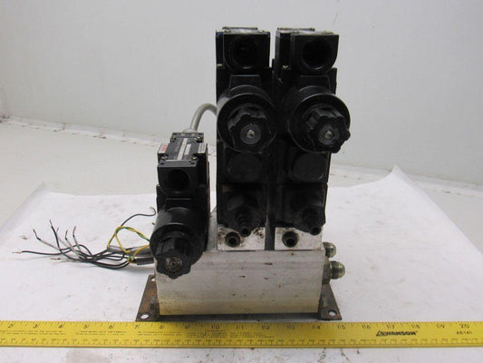 Nachi Pneumatic Directional Control Regulated Modular Valve Bank Manifold 110V