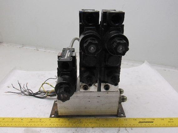 Nachi Pneumatic Directional Control Regulated Modular Valve Bank Manifold 110V