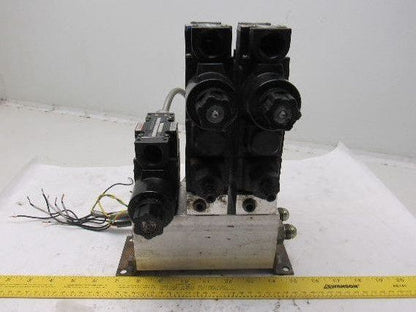 Nachi Pneumatic Directional Control Regulated Modular Valve Bank Manifold 110V