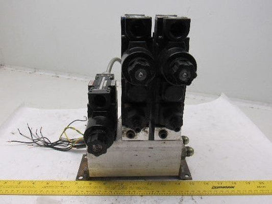 Nachi Pneumatic Directional Control Regulated Modular Valve Bank Manifold 110V