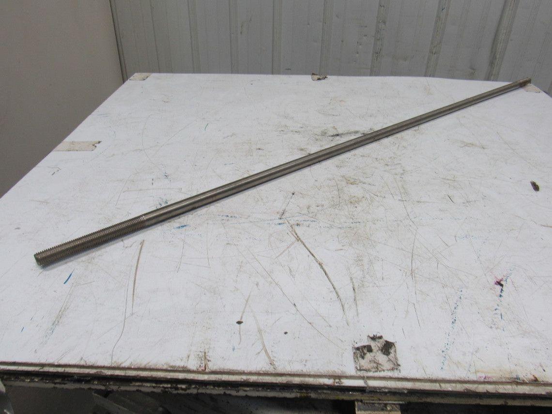 3/4-10 Threaded Stainless Steel Mixer Impeller Shaft 54-1/2" OAL