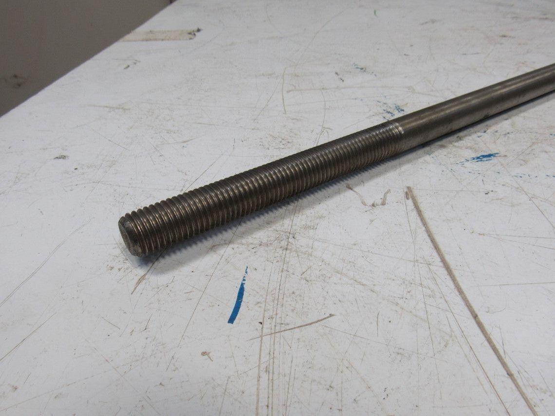 3/4-10 Threaded Stainless Steel Mixer Impeller Shaft 54-1/2" OAL