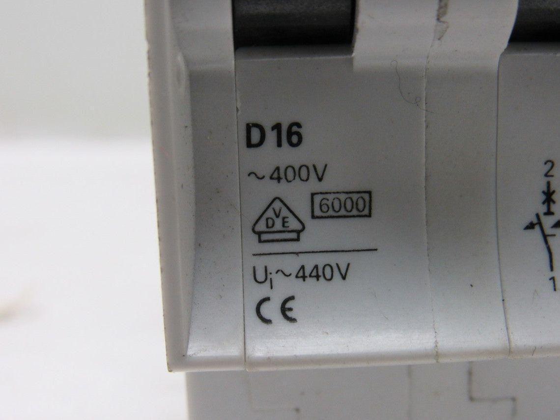 Siemens 5SX23-D16 Circuit Breaker 16A 480V 3 Pole