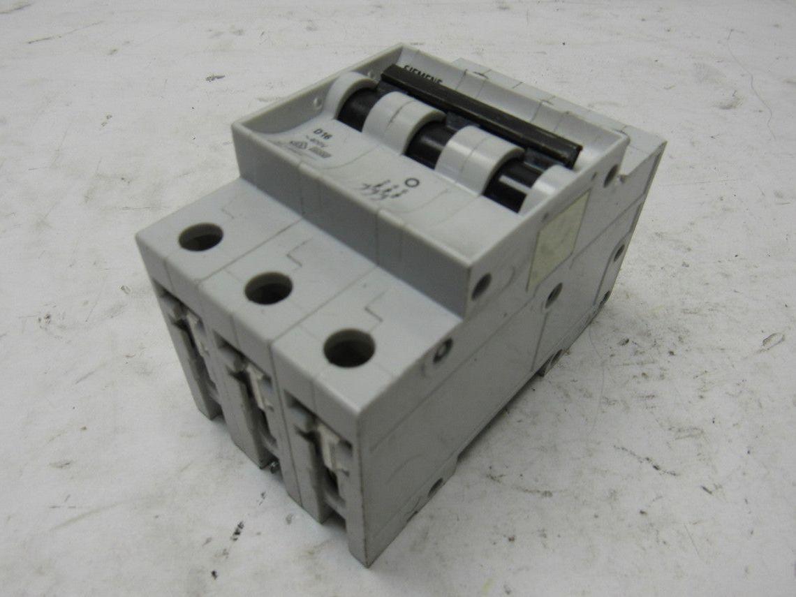 Siemens 5SX23-D16 Circuit Breaker 16A 480V 3 Pole