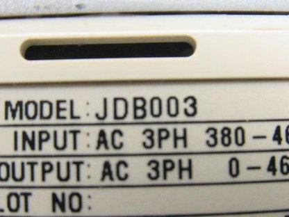 Magnetek JDB003 Variable Speed AC Drive 0-460V 0-400Hz 3.4A 3 Phase
