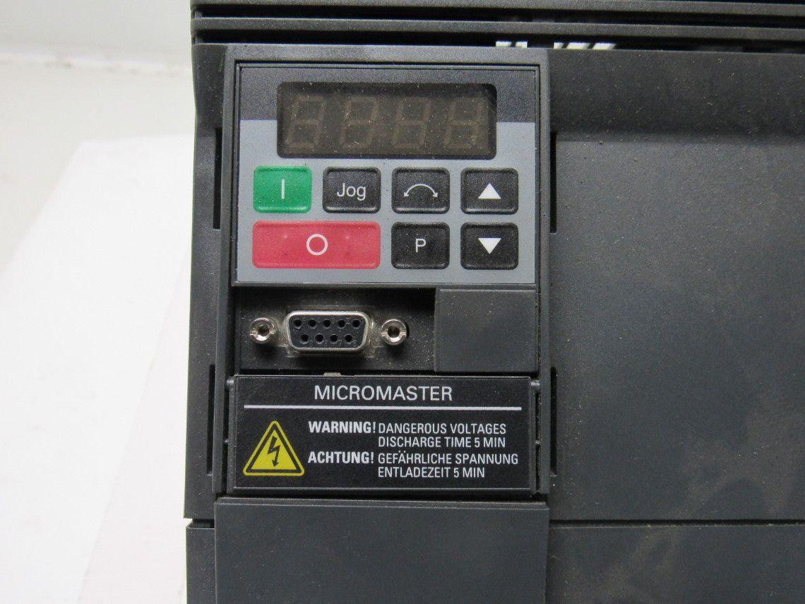 Siemens 6SE9215-8DB40 Micromaster Drive 4Hp 0-400Hz W/Interference Filter