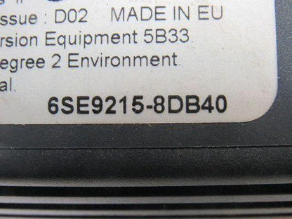 Siemens 6SE9215-8DB40 Micromaster Drive 4Hp 0-400Hz W/Interference Filter