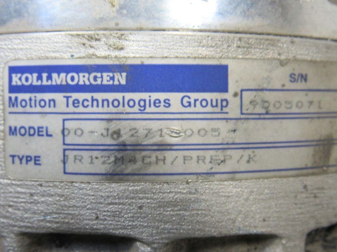 Kollmorgen JR12M4CH 60.8VDC .53Hp 3000RPM ServoDisc DC Motor 1/2" Shaft