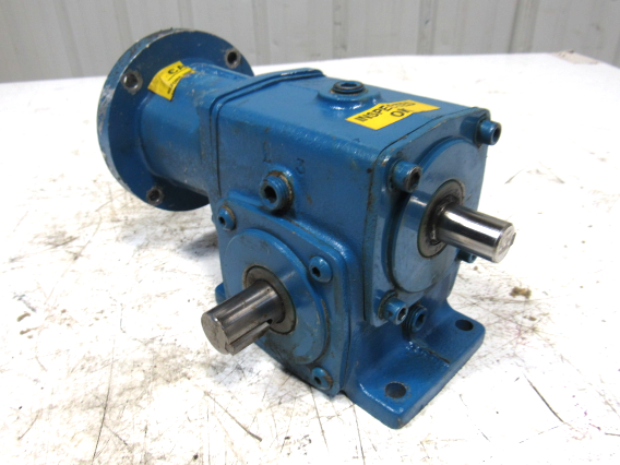 Cone Drive MH015A905-5-15 Gearbox 15:1 Ratio 1Hp 3000/200rpm Dual Output 48 Fr