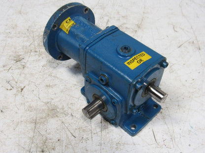 Cone Drive MH015A905-5-15 Gearbox 15:1 Ratio 1Hp 3000/200rpm Dual Output 48 Fr