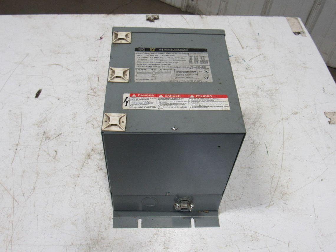 Square D 5S67F 240/440V Pri 110/220 V Sec 5kVa 1Ph Transformer