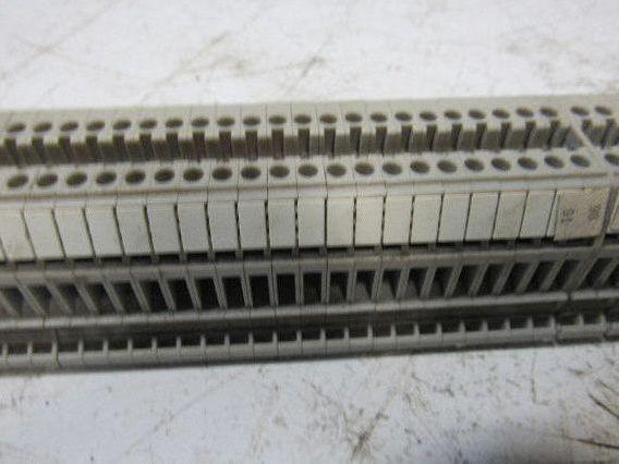 Allen Bradley 1492-W3 600V 30A Electrical Terminal Block 100 Pieces On DIN Rail