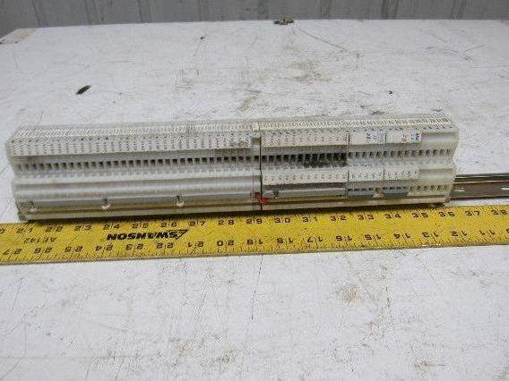 Allen Bradley 1492-HM2 24A 600V Terminal Block Two Circuit 60 Pieces on DIN Rail