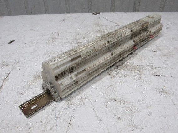 Allen Bradley 1492-HM2 24A 600V Terminal Block Two Circuit 75 Pieces on DIN Rail