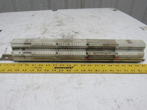 Allen Bradley 1492-HM2 24A 600V Terminal Block Two Circuit 75 Pieces on DIN Rail