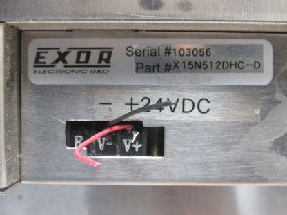EXOR R&D X15N512DHC-D 15" Industrial Computer Monitor HMI 24VDC