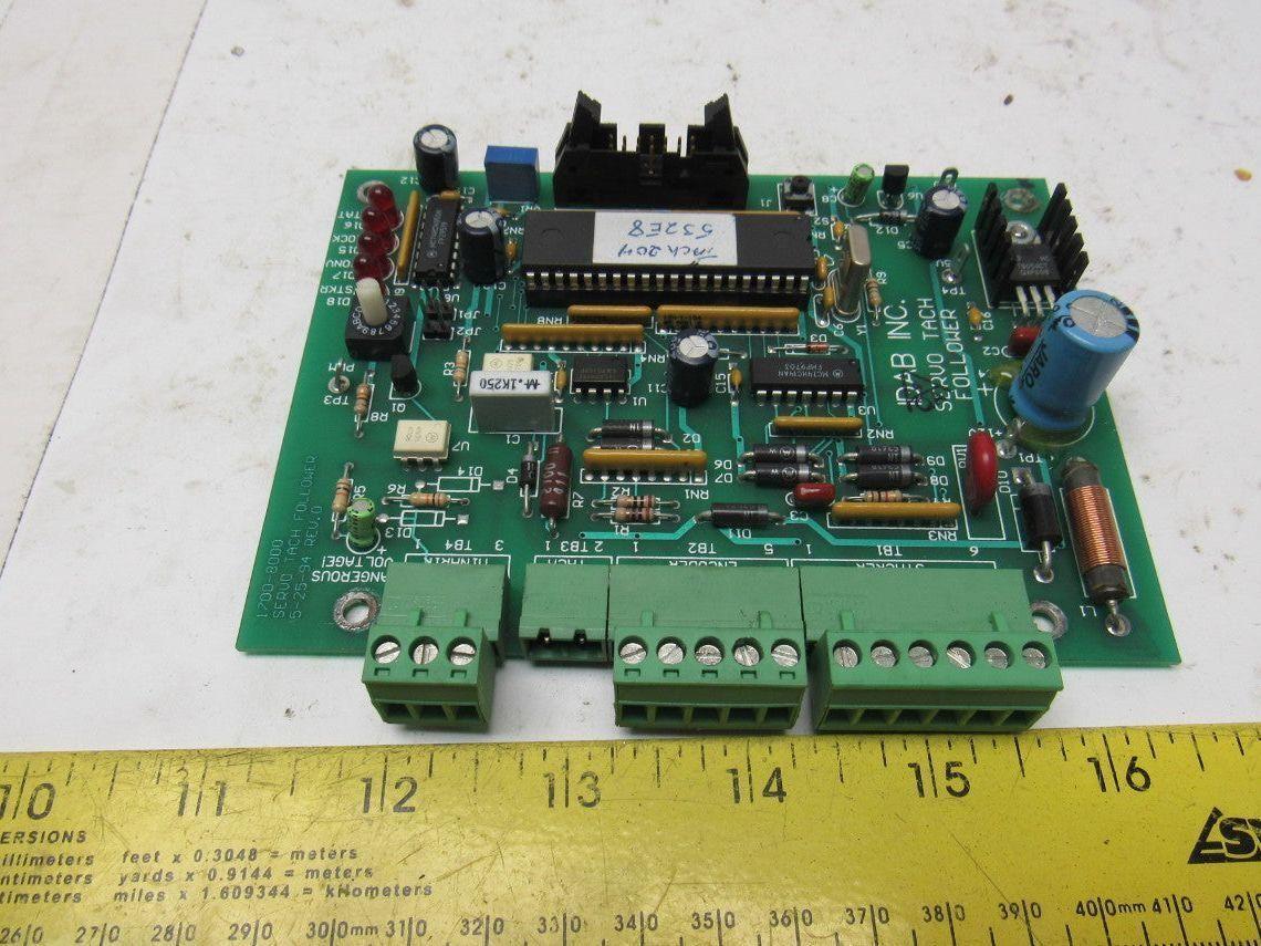 IDAB Inc. 1700-8000 1700-8050 Comtec Servo Tach Follower Circuit Board