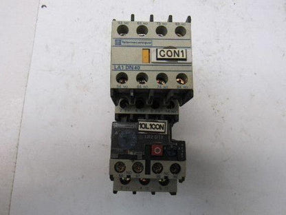 Telemecanique LC1 D09 10 600V 20A 7.5Hp 3Ph MAX Contactor Overload 120V Coil