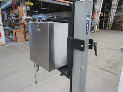 Weber 5100 Zebra 170PAX4 Shipping Label Printer Applicator