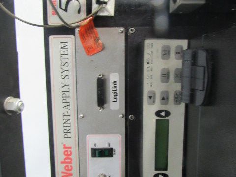 Weber 5100 Zebra 170PAX4 Shipping Label Printer Applicator