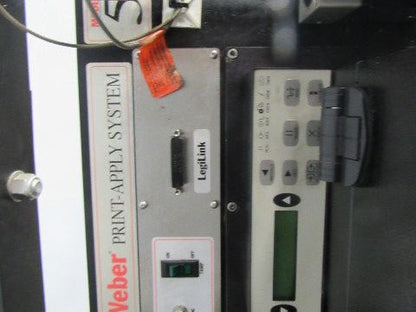 Weber 5100 Zebra 170PAX4 Shipping Label Printer Applicator